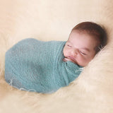 Newborn Baby Boy Photography Solid Wrap Blanket