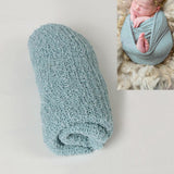 Newborn Baby Boy Photography Solid Wrap Blanket