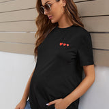 Camiseta Premama Con Estampado De Corazones