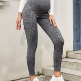 Maternidad leggings con cinta con letra