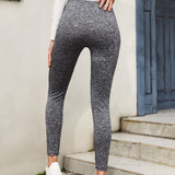 Maternidad leggings con cinta con letra