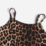 Tween Girl Leopard Print Cami Jumpsuit