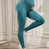 Maternidad Leggings de cintura ancha inconsutil