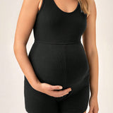 BASICS Maternidad unicolor Tank Mono unitard