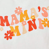 Camiseta Grafica Con Eslogan Y Pantalones De Pierna Acampanada Con Estampado Floral Y Banda Para La Cabeza Para Bebe Nina