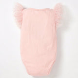 Cozy Cub Body De Malla Con Volantes A Contraste Para Bebe Nina