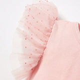 Cozy Cub Body De Malla Con Volantes A Contraste Para Bebe Nina