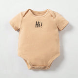 Cozy Cub Body grafico con letras para bebe recien nacido, 3 piezas, con bolsa