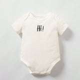 Cozy Cub Body grafico con letras para bebe recien nacido, 3 piezas, con bolsa