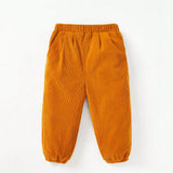 Cozy Cub Baby Girl 2pcs Solid Slant Pocket Pants