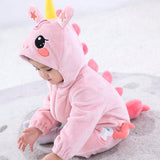 Bebe nina Disfraz con diseno de unicornio con capucha felpa