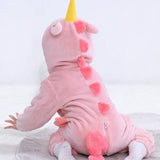 Bebe nina Disfraz con diseno de unicornio con capucha felpa