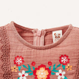 Cozy Cub Bebe nina Vestido smock con estampado floral