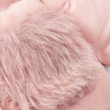 Cozy Cub Bebe nina Abrigo acolchado ribete lanudo con capucha