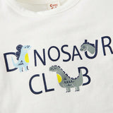 Cozy Cub Bebe nino Sudadera con capucha y pantalon deportivo con estampado de dinosaurio sin camiseta