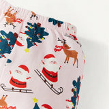 Cozy Cub Bebe nina 2 piezas Camiseta con estampado de Papa Noel de Navidad & 2 piezas Pantalones