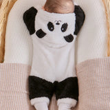 Conjunto Encantador De Ropa De Casa Para Bebe Con Diseno De Panda Para Nino