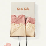 Cozy Cub Bebe nina 2 piezas Body unicolor con pantalones