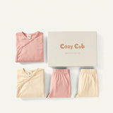 Cozy Cub Bebe nina 2 piezas Body unicolor con pantalones