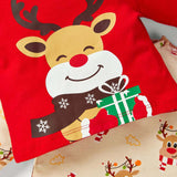 Cozy Cub Bebe nina 2 sets Cajas de regalo con patron de Navidad