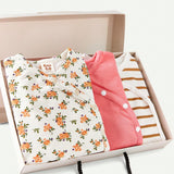 Cozy Cub Bebe nina 3 piezas Body de rayas & con estampado floral