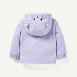 Cozy Cub Chaqueta Con Capucha Y Estampado De Gato Adorable Para Bebe Nina Con Orejas En 3d