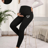 Leggings De Maternidad Y Estampados Con Corazones