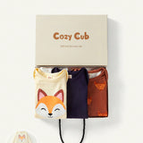 Cozy Cub Bebe nina 3 piezas Mono con estampado de dibujos animados