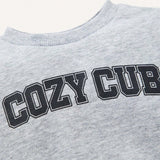 Cozy Cub 3 Piezas De Sudadera Con Grafico De Letra Para Bebe Nino