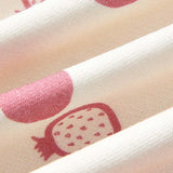 Cozy Cub Bebe Nina 2 Piezas Jersey Con Estampado De Letra Y Cereza Con Ribete De Volante