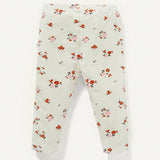 Cozy Cub Conjunto De 3 Pantalones Pitillo Para Ninas Con Patron Floral Y Color Solido