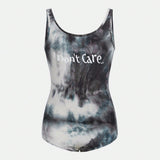 Tween Girls Tie Dye Knitted Casual Bodysuit And Round Collar