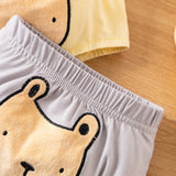 Pantalones Cortos Con Estampado De Osito Lindo Para Bebe Nino