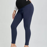 Leggings de soporte maternal para vientre ajustados