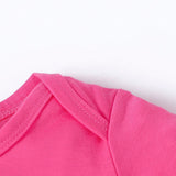 Pijama Basico Casual De Cuerpo Completo Para Recien Nacido Con Diseno Encantador De Corazon Y Brillo, Ideal Para Primavera/verano Y El Dia De San Valentin