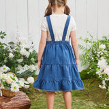 Young Girl Casual & Fashionable & Sweet Denim Overall Dress