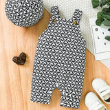 Newborn Baby Boy 2pcs/Set Heart Printed Knitted Outfit With Hat. Perfect For Daily Wear, Casual, Photography, Outdoor, Holiday, Festival Party And Gathering
