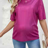 Camiseta Premama Holgada Con Cuello Redondo