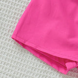 Pantalones Adornados Con Simple Y Elegante Nudo De Lazo En 3d Para Ninas De Bebe, Adecuados Para Salidas En Primavera Y Verano