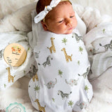 Newborn Baby Photography Prop Blanket, Animal Print Baby Swaddle, Photo Shooting Outfit For Baby
