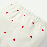 Cozy Cub Mameluco De Manga Larga Con Estampado De Corazones Para Bebe Nina Con Ribete De Volantes Y Pantalones