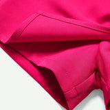 NEW  Falda Pantalon Casual De Verano Para Nina, Solida En Color Y Con Cintura Elastica E Irregularidades
