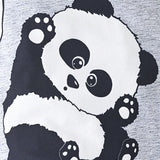 NEW Nino Bebe Lindo Body Con Estampado En 3d De Panda En Manga Corta Con Pantaloncitos Para Verano