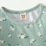 Cozy Cub Camiseta de manga corta y cuello redondo para bebe nina con dibujo animal y diseno holgado