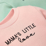 Cozy Cub Bebe nina 2 piezas Sudadera con bordado de letra