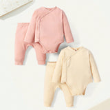 Cozy Cub Bebe nina 2 piezas Body unicolor con pantalones