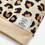 Cozy Cub Conjunto De Sudadera Y Pantalones Con Estampado De Leopardo Y Patron De Letras Para Bebe Nina