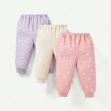 Cozy Cub Conjunto De Pantalones Con Estampado De Lunares Para Bebe Nina De 3 Piezas