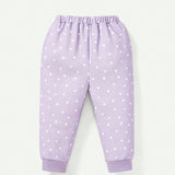 Cozy Cub Conjunto De Pantalones Con Estampado De Lunares Para Bebe Nina De 3 Piezas