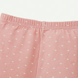 Cozy Cub 4 Piezas Pijamas Ajustados Para Bebe Nina Con Manga Corta, Cuello Redondo Y Pantalones Con Pies, Con Diseno De Sirena Impreso